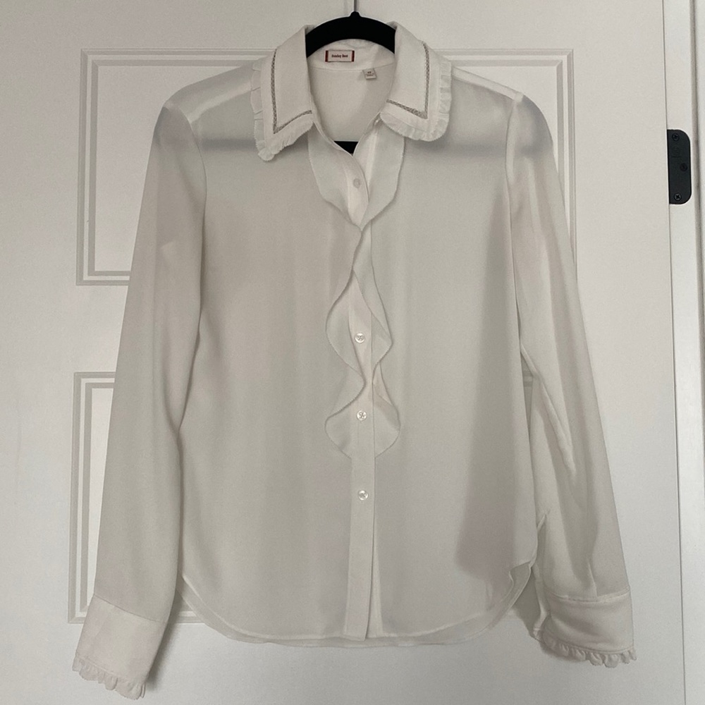 Aritzia Sunday Best White Blouse